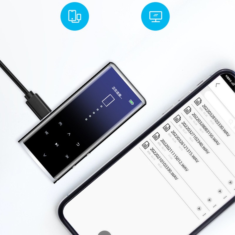 Voice Activated Recorder AI Smart HD Noise Reduction Bluetooth Speech