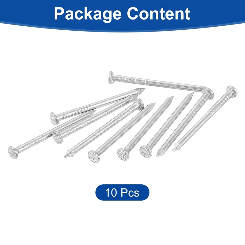 sourcing map 10Pcs Small Hardware Nails, 3D x 1-1/4" 304