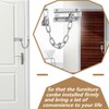 Internal Door Chain Lock - Durable Door Reinforcement Chain for