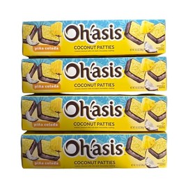 Coconut Patties Pina Colada 10.5 ounce (8 Pieces Per Box), OH!ASIS Anastasia Confections Coconut Patties, Original, 10,5-ounce - 4 Pack