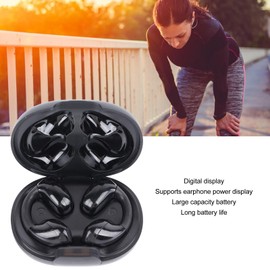 Auriculares Abiertos con Clip, Auriculares Inalámbricos de Sonido HiFi sin Pérdidas con Estuche de Carga, Auriculares de Conducción ósea Bluetooth 5.3 con Control Táctil, para