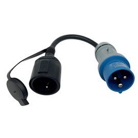 Mennekes CEE Plug Adapter Coupling 230 V Camping Boat H07RN-F 3 x 2.5 mm² 16 A - Set of 2