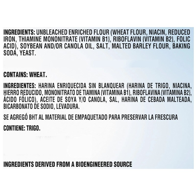 Premium Pack of 6 Premium Mini Saltine Crackers 11oz Light