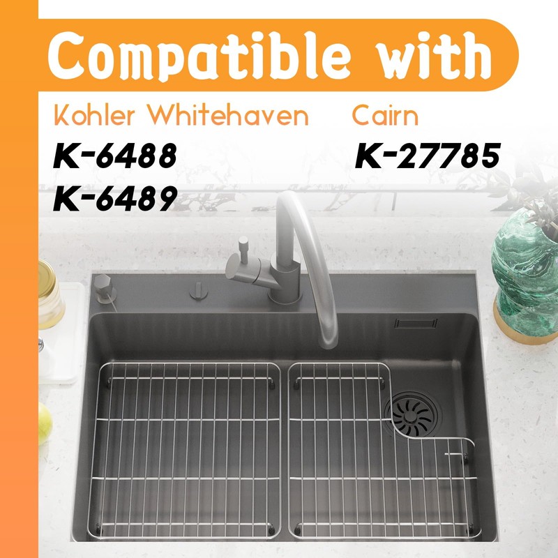 DPZM 29.12''x14.7'' 6489 Sink Rack K-6639-ST Whitehaven Bottom Basin Racks