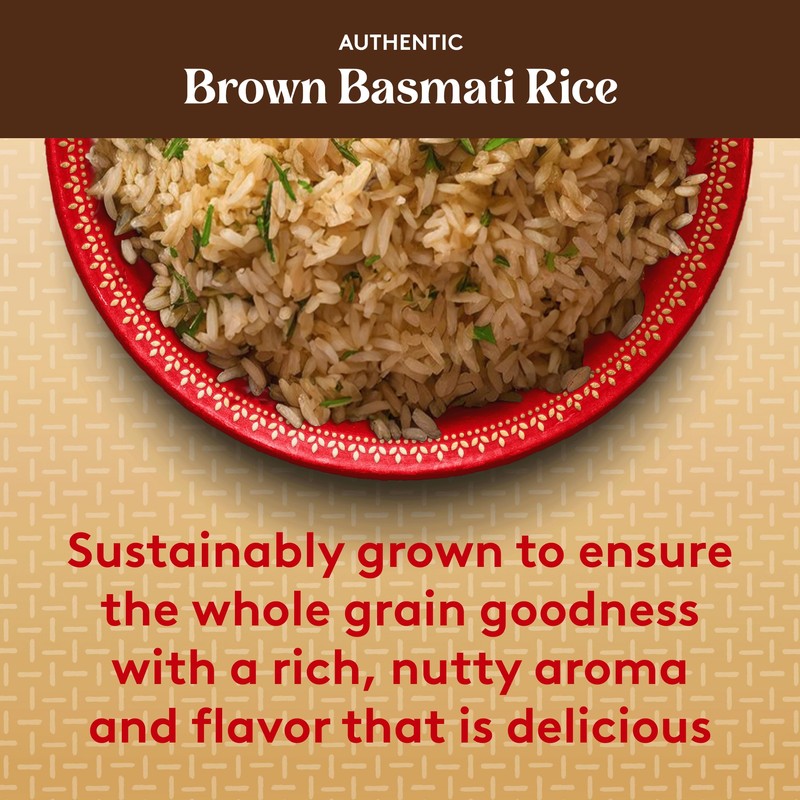 Royal - Authentic Basmati Brown Rice Whole Grain, Naturally Gluten