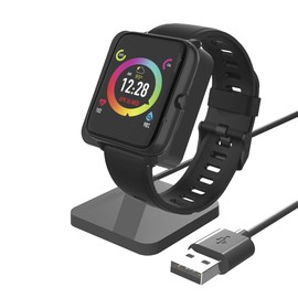 Soporte de carga compatible con 3Plus Vibe Lite, soporte de carga Lamshaw para reloj de computadora, estación de carga compatible con Vibe Lite/Vibe+ (Gen 2) / Vibe Plus Gen 2 (negro)