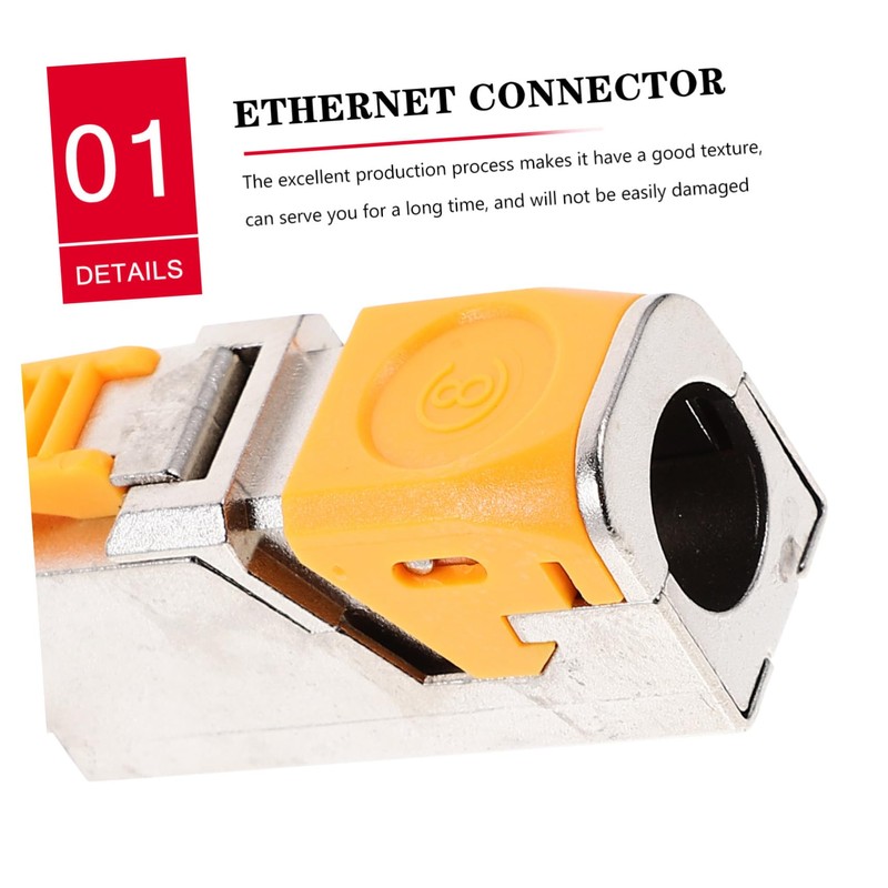 Gatuida 10g Shielded Cat Connector Plugs for Easy Installation Compatible
