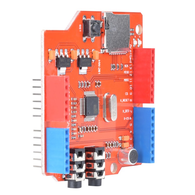 VS1053B Recording/Power Amplifier MP3 Music Shield Board with Memory Card