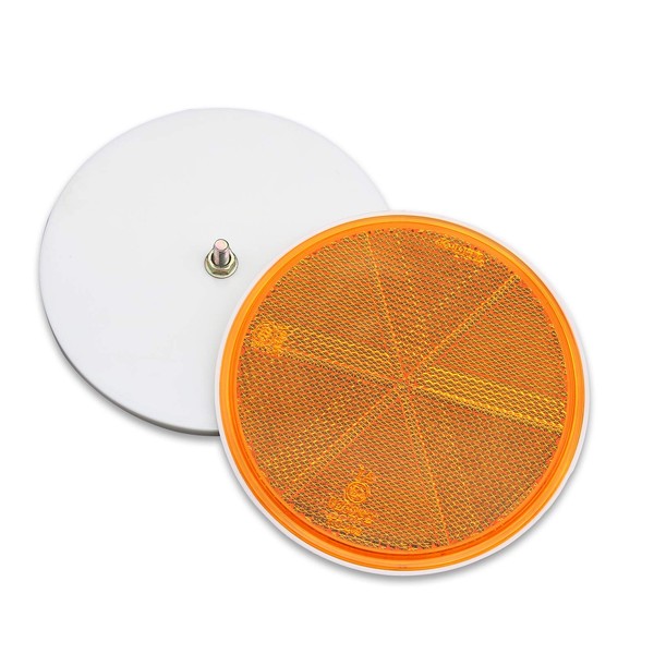 MFC PRO 2Pcs 4.2 Inch Round Warning Reflectors for Car