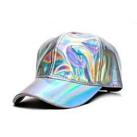 Marty McFly Hat Back to The Future Curved Bill Rainbow Cap Adult