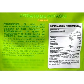Citrato De Potasio En Cristal 1 Kg Granalia