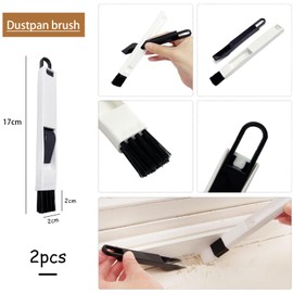 GGUFAY Hartborsten Eckenreinigungsbürste, Fugenbürste, Spaltreinigungsbürste, Fugenreinigungsbürste, Fugenbürste Bad, Reinigungsbürste für Fliesenböden Küche Badezimmer, 2 Stück