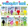 Cartoon Make a Face Stickers, 24 Pieces DIY Puzzle Stickers,