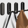 Ndjiloik 4 Pieces Folding Hooks Coat Hooks with Screws Wall