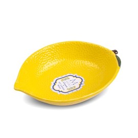 Core Home Decorative Kitchen Accessory 10 Inch Ceramic Decorative Serving Dishware Bowl, Bright Yellow, Lemon