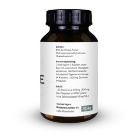 Organic Polyporus Capsules - Mushroom Powder from Whole Mushroom - Oak Rabbit, Polyporus umbellatus - Pack of 120 - Made from Organic Cultivation in Austria, No China Import - Full Spectrum Mushroom