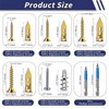 310PCS Self Drilling Drywall Anchors with Screws Kit,5-Sizes Metal Expansion
