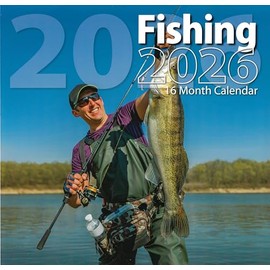 2026 Fishing Full Size Wall Calendar for Planning, Scheduling, and Organizing