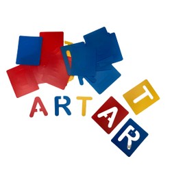 Craftplay Washable Plastic Stencils - Aplhabet Uppercase - Pack of 26 Stencils A to Z