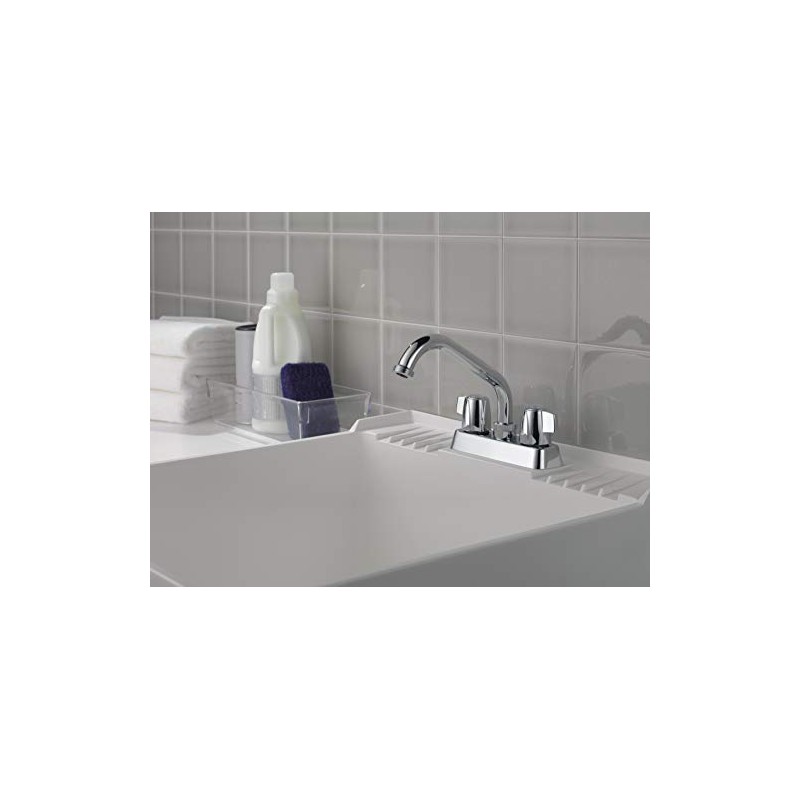 Peerless 2-Handle Centerset Utility Sink Faucet, Chrome P299232