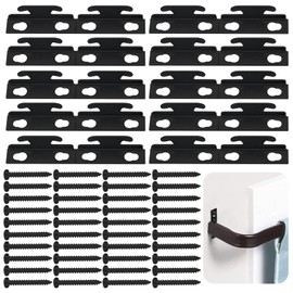 Black Curtain Rod Bracket Curtain Rod Hardware Brackets Curtain Rod Single Bracket Spreader Wall Bracket Hooks Curtain Rod Hooks for Wall (20 Sets)