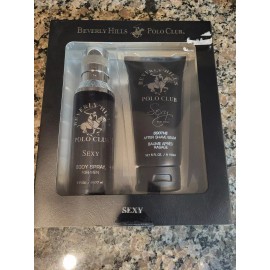 Beverly Hills Polo Club Sexy 2 Piece Gift Set body spray & after shave balm new