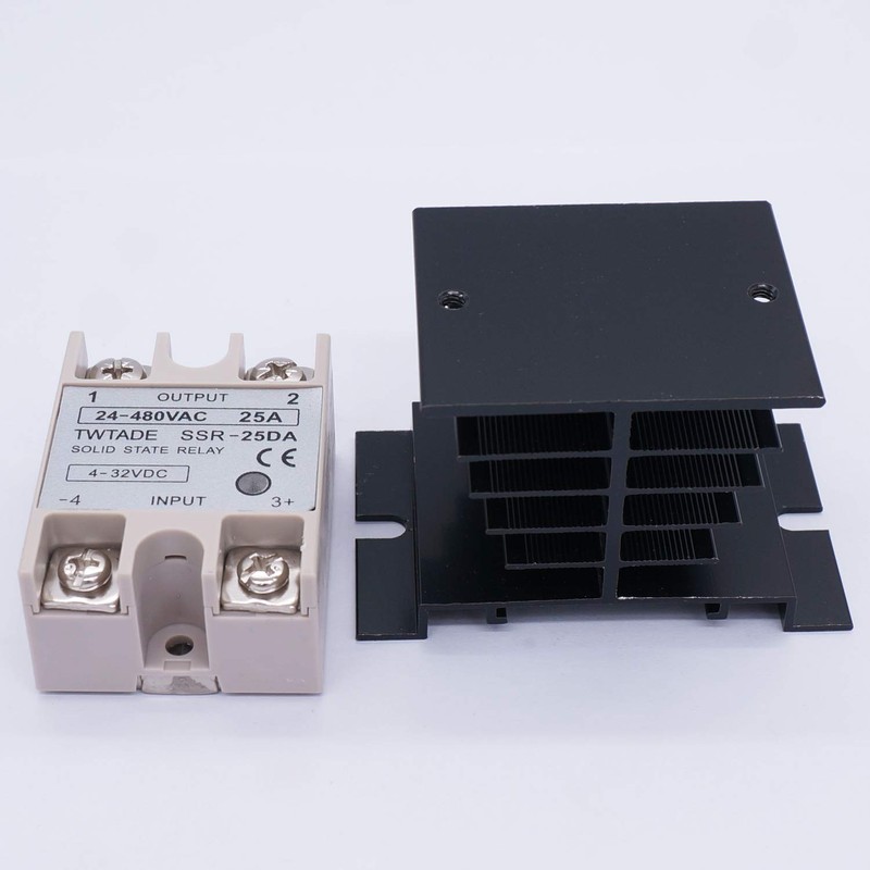 TWTADE SSR-25 DA 25A DC 3-32V to AC 24-480V Solid