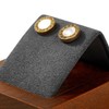 Oirlv Solid Wood Earring Stand Jewellery Display Stand Holder Microfibre