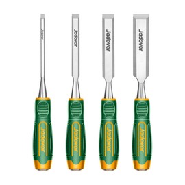 Jadever 4-Piece Wood Chisel, 5.5-Inch Woodworking Chisel Set, Beveled Edge Blade