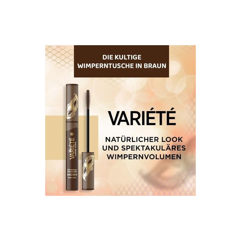 Eveline Cosmetics Variété Mascara Brown Mascara for Volume and Extension