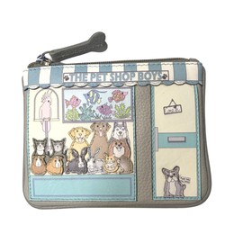Mala Leather Pet Shop Pals Coin & Card Applique Purse RFID Protection