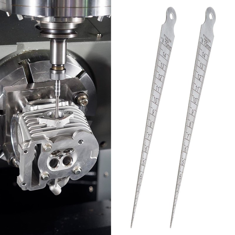 eMagTech 2Pcs Wedge Feeler Gauge Taper Gap Gauge Taper Welding