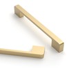 Asidrama 10 Pack 5 Inch(128mm) Brushed Gold Cabinet Pulls Gold