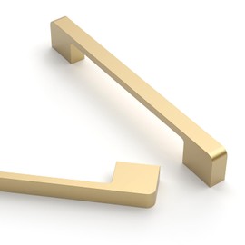 Asidrama 10 Pack 5 Inch(128mm) Brushed Gold Cabinet Pulls Gold Kitchen Cabinet Handles, Cabinet Pulls Kitchen Cabinet Hardware for Cupboard Drawer Handles