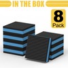Powrocket 8 Pack Rubber Anti Vibration Pads,4 x 4 x