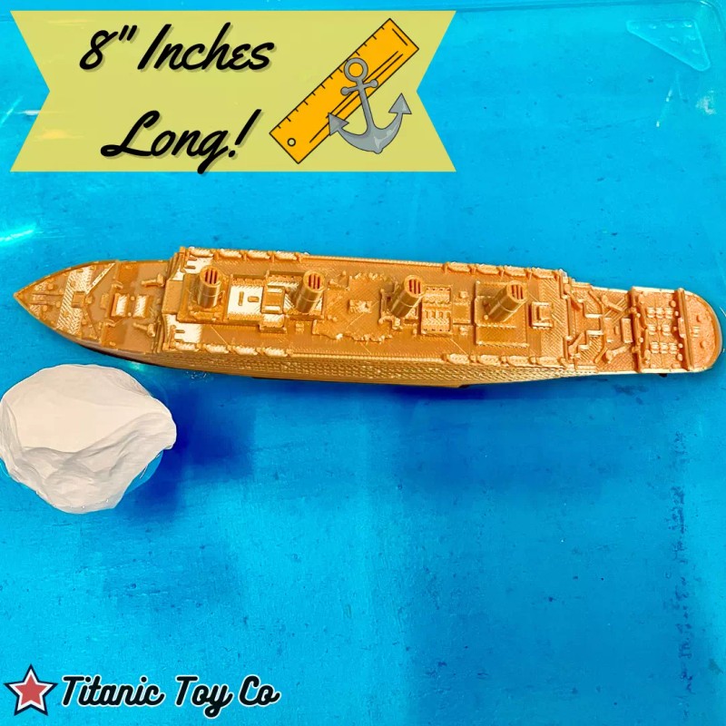 GoldenTanic Titanic Bath Boat And Pool Toy, Titanic Model Titanic