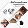 Aluminium Mini Urns - Set of 8, Color Small Keepsake