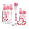 Dr. Brown's Vaso entrenador 9oz. con popote rosa