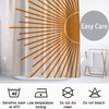 Mid Century Modern Shower Curtain, Abstract Minimalist Sun Aesthetic Bath