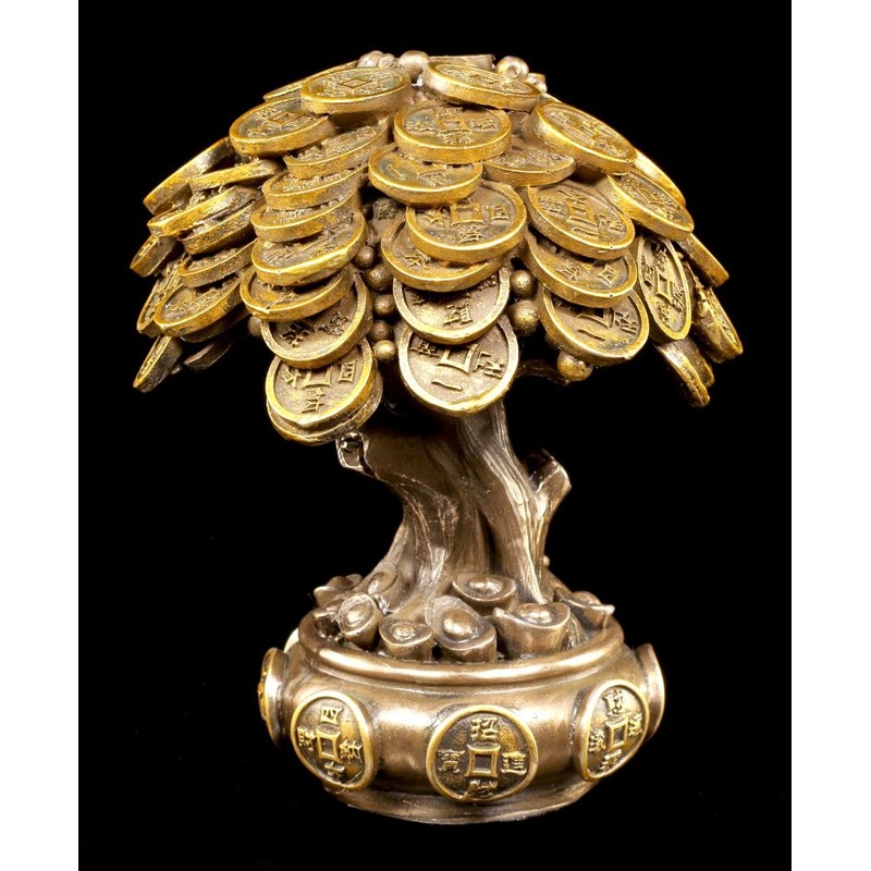 Money Tree Feng Shui Figurine - Lucky Charm Money Blessing