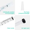 100 Pack 20mL Syringes, Plastic Syringes with Catheter Tip and