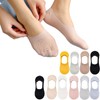 10 Pares Calcetines Invisibles para Mujer, Calcetas de Encaje, Corte