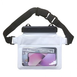 Cross Smartphone Waterproof Pouch (White) IPX8 Waterproof Cross Bag