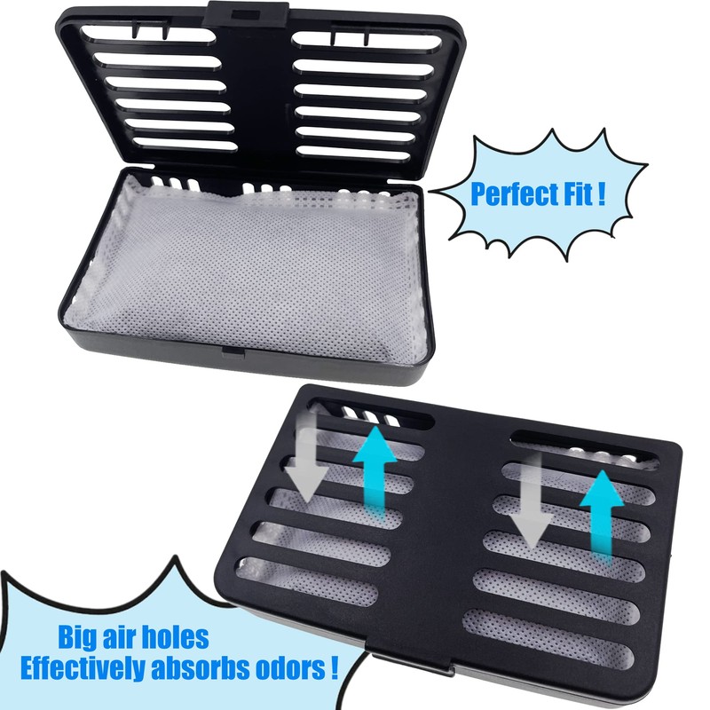 Shurex Trash Can Deodorizer Kit Stick-On Activated Carbon Odor Eliminator