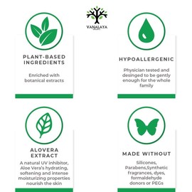 Vanalaya Aloevera Moisturizing Lotion with shea butter Vitamin E and coconut oil Paraben Free Sulphate free Mineral oil free for Face and Body 300ml