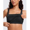 CRZ YOGA Butterluxe Womens Square Neck Longline Sports Bra -