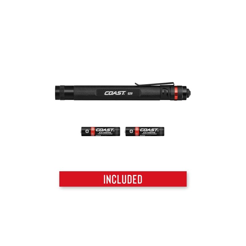 COASTG20 - Linterna LED Con Clip De Bolsillo Ajustable Y