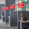SmoothNovelty 6 Pack Double Sided Desk Sign Flag Office Privacy