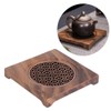 Household Innovative Walnut Square Teapot Mat Heat Insulation Coaster Tea