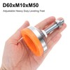 uxcell 8 Pack Adjustable Heavy Duty Leveling Feet, 60mm/2.36" Dia